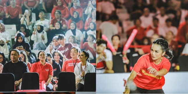 Exciting Photos of Krisdayanti Playing Badminton Against Puan Maharani, Like a Professional Athlete