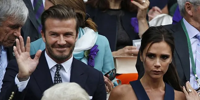 [FOTO] Jarang-Jarang, David & Victoria Beckham Mesra di Depan Umum