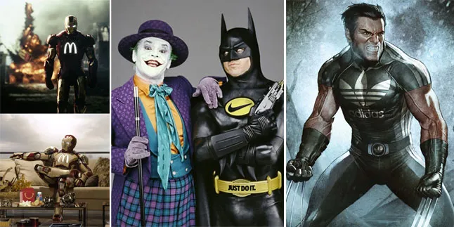 [Foto] Jika Superhero Disponsori Merk Ternama