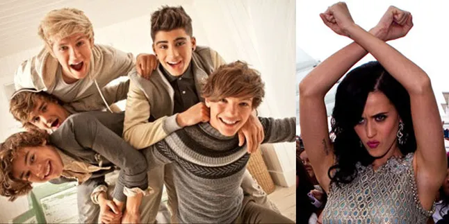 [Foto] Katy Perry Hadiahi Ciuman di Bibir Niall One Direction
