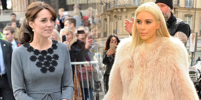 [FOTO] Ketahuan! Kate Middleton Pakai 'Baju Lama' Kim Kardashian