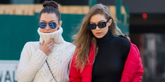 [FOTO] Ketika Bella & Gigi Hadid Kompak Dandan Seksi, Cantik Mana?