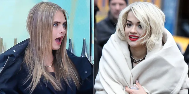 [FOTO] Mesranya Rita Ora - Cara Delevingne Saat Ciuman