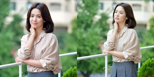 [FOTO] OOTD Simple Casual, Song Hye Gyo Tetap Cantik Bening