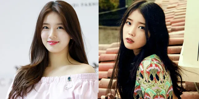 FOTO: Pakai Dress Kembar, Suzy Miss A Vs IU Cantik Siapa?