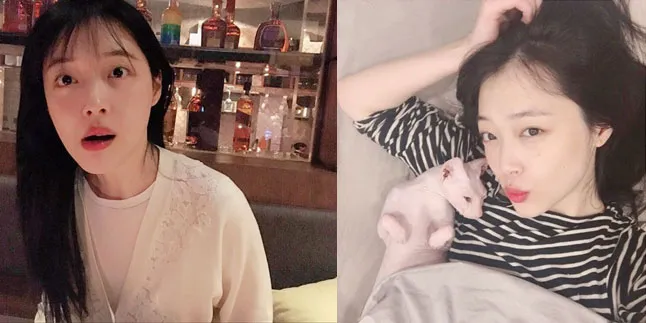 FOTO: Selfie Perdana Sulli Pasca Dirumorkan Percobaan Bunuh Diri