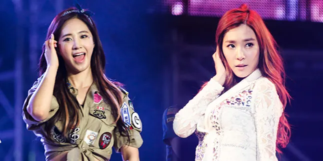 [FOTO] Seru! Tiffany & Yuri SNSD Pamer Kompak Tim 'Running Man'