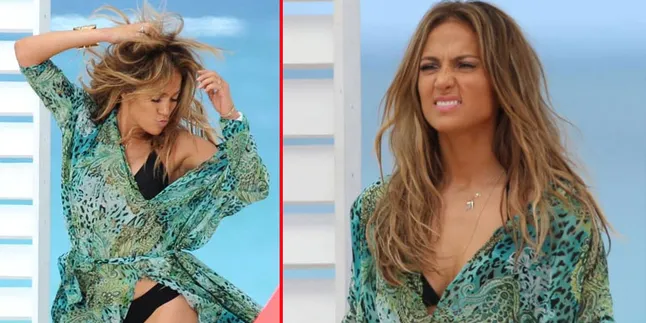 [Foto] Serunya Syuting Video Klip Jennifer Lopez di Pantai
