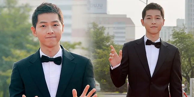 FOTO: Style Rambut Cepak, Song Joong Ki Tetap Ganteng Pakai Jas