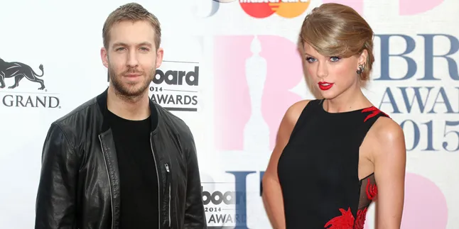 [FOTO] Super Mesra! Calvin Harris Gendong Manja Taylor Swift