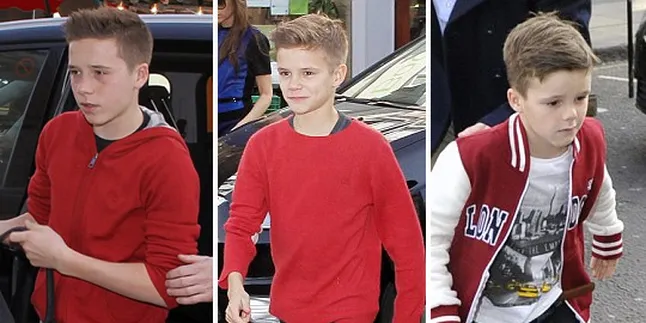 [Foto] Tiga Jagoan David Beckham, Mana Yang Paling Keren?