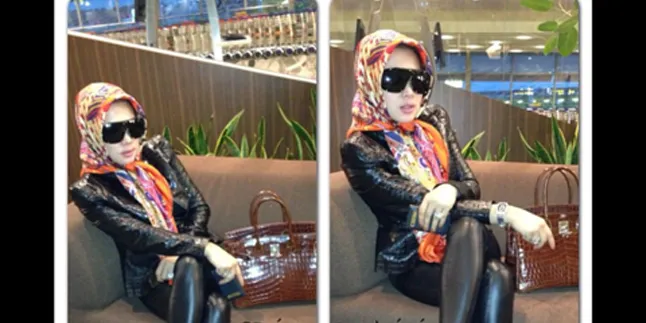 Gaya Hijab Syahrini Ikuti Angel Lelga? Gaya Hijab Syahrini Ikuti Angel Lelga?