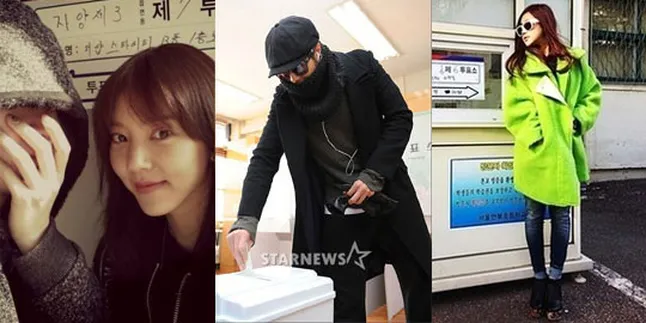 Gaya Modis Bintang Korea Ketika Pemilu Presiden!