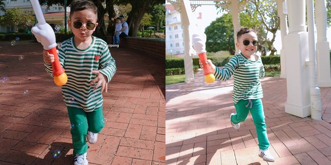 Rayyanza's Style Wearing Sunglasses in Hong Kong is Adorable, Check the Price of His Outfit