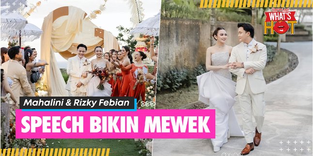 Holding a Reception in Bali, Mahalini & Rizky Febian Deliver Wedding Speech While Shedding Tears