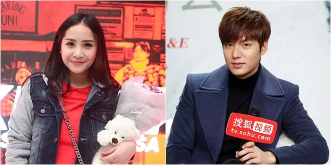 Gemas! Nagita Slavina Peluk Lee Min Ho & Ngaku Jadi Pacarnya