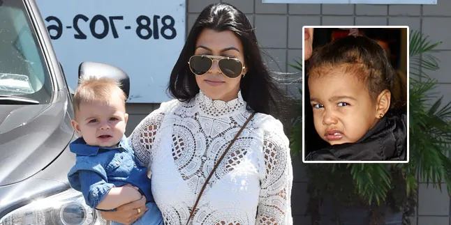 Gemas! Nyengir, Anak Kourtney Kardashian Jadi Mirip North West