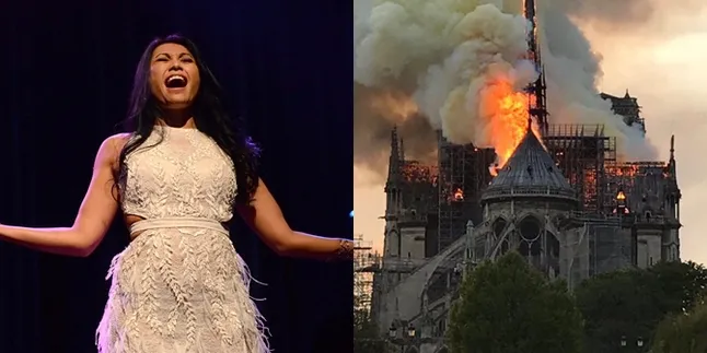 Gereja Katedral Notre Dame Paris Terbakar, Anggun C Sasmi Rasakan Kehancuran