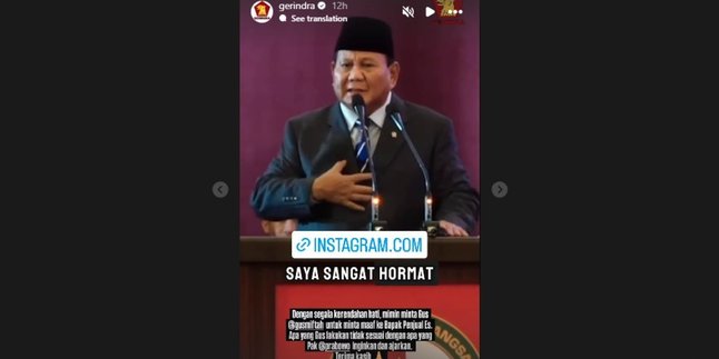 Gerindra Demands Apology from Gus Miftah to the Iced Tea Seller, Referring to Prabowo's Example