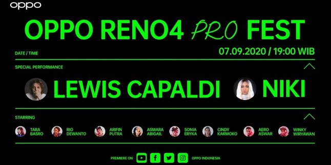 Presenting Lewis Capaldi and NIKI at the Launch Event, How Advanced is the OPPO Reno4 Pro?