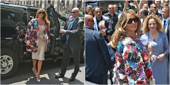 Harga Setara 20 Kali Gaji Jokowi, Jaket 3D Melania Trump Diprotes Harga Setara 20 Kali Gaji Jokowi, Jaket 3D Melania Trump Diprotes
