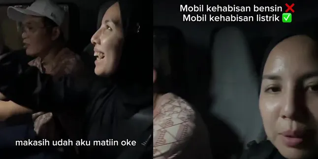 No One Knows the Bad Day, Tya Ariestya's Car Almost Broke Down on the Road Due to Running Out of Battery
