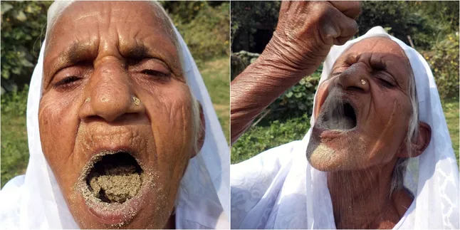 Heran! Nenek Ini Makan 2 Kilo Pasir Tiap Hari Selama 63 Tahun