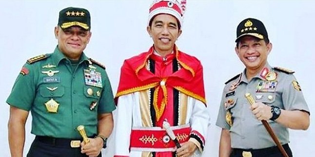 Hina Jokowi Kala Memakai Baju Adat Maluku, Wanita Ini Dipetisi