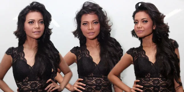 Hitam Eksotis Berbalut Renda Seksi, Citra Scholastika!