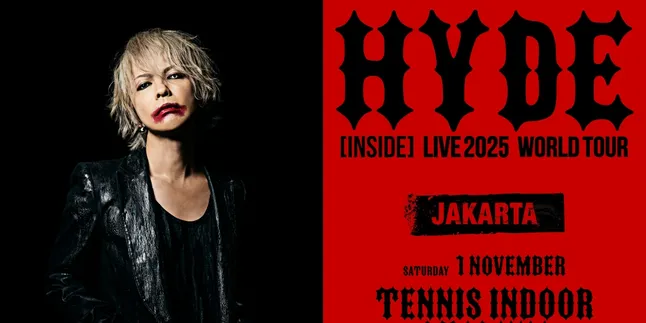 HYDE, the vocalist of L'Arc~en~Ciel, will hold a solo concert in Indonesia. Check the schedule and ticket prices here.