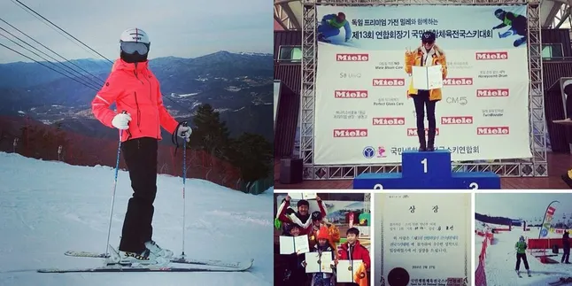 Hyoyeon Berhasil Menang Kompetisi Bermain Ski