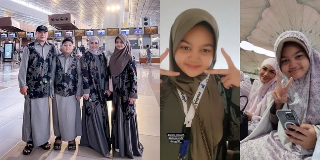 Joining Umrah, Here are 8 Portraits of Amora Lemos, Kris Dayanti's Daughter, who Looks Stunning in Hijab