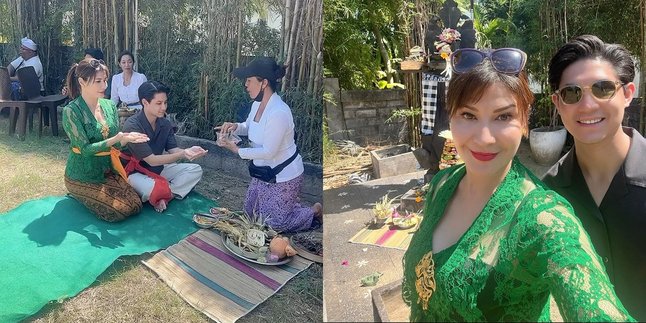 Participating in the Piodalan Ceremony in Bali, Tamara Bleszynski Writes a Love Expression for Teuku Rassya Using Glenn Fredly's Song