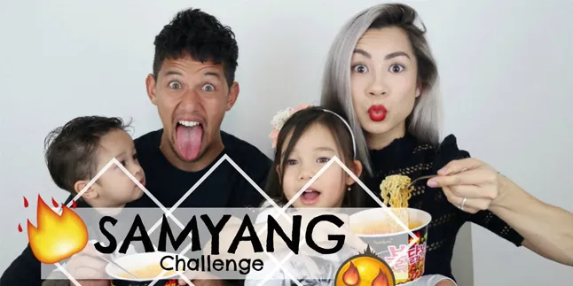 Ikutan Spicy Noodle Challenge, Irfan & Jennifer Bachdim Seru Abis