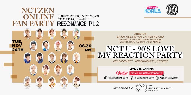 Join After Event Giveaway NCTZEN ONLINE FAN PARTY, Win NCT Album and Lightstick