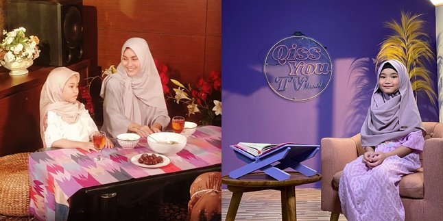 Following in Her Mother's Footsteps, Here are 8 Photos of Bilqis, Ayu Ting Ting's Daughter, Wearing Hijab as a Presenter on Ramadan Program