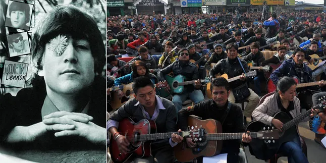 'Imagine' John Lennon Lebur 600 Gitaris Suarakan Anti-Pemerkosaan