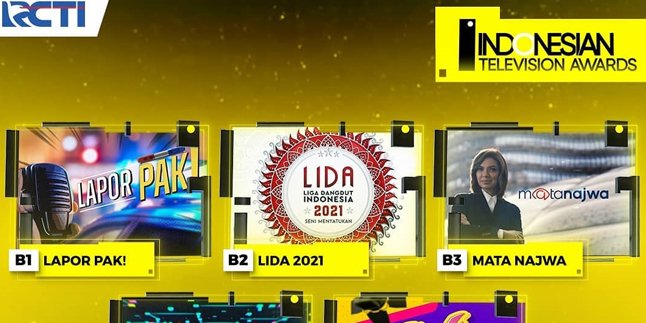 Indonesian Television Awards 2021 to be Held Soon, Don't Forget to Vote for Your Favorite Entertainment TV Program!