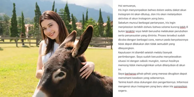 Iris Wullur Decides to Close Her Instagram Account, Reveals Reasons After 8 Months of Effort