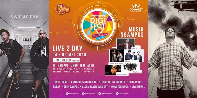 Iwa K, Neo, & Sweet Martabak Akan Semarakkan ASMIDIGIFEST