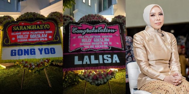 As a Member of the DPR, Melly Goeslaw Received a Congratulations Flower Arrangement from 'Gong Yoo - Shah Rukh Khan'