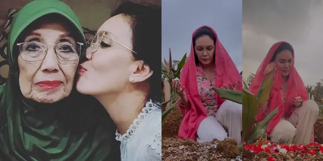 Jadi Ibu dan Anak di BAJAJ BAJURI, Ini 7 Potret Rieke Diah Pitaloka Datang ke Makam Nani Wijaya - Bikin Nyesek