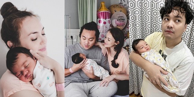Finally Becoming Parents After 10 Years of Waiting, Here are 8 Compact Portraits of Rianti Cartwright and Husband Taking Care of Their Child