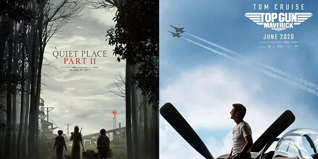 Jadwal Rilis Film 'A QUIET PLACE PART 2' dan 'TOP GUN: MAVERICK Ditunda Sampai Tahun 2021