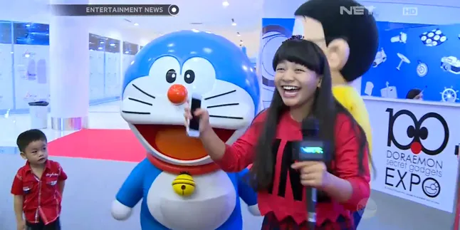 Jalan-Jalan Keliling Doraemon Expo Bareng Amel Carla, Keren!