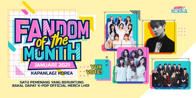 Don't Miss the Vote to Become K-Lagi Korea's Fandom of The Month, Win Official K-Pop Merch!
