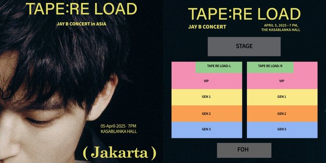 Jay B Holds Concert 'Tape:Re Load' in Jakarta, Check Ticket Prices - Benefits for All Categories