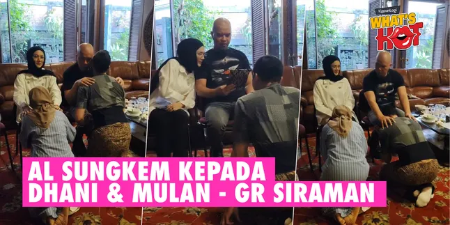 Ahead of the Siraman Ceremony, Al Ghazali Practices Sungkeman to Ahmad Dhani & Mulan Jameela