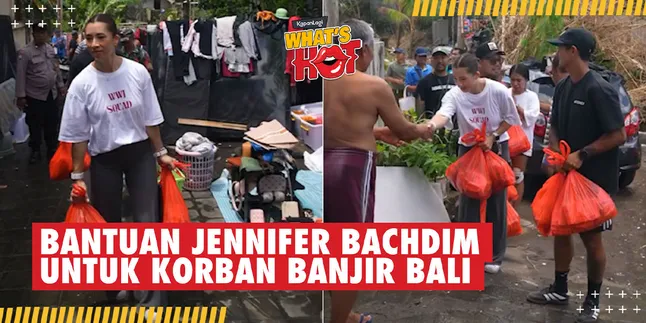 Jennifer Bachdim Visits and Provides Assistance to the Flood Victims in Bali