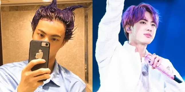 Jin BTS Warnai Rambut Sendiri, Sebut Dirinya 'Tinky Winky Teletubbies' Jin BTS Warnai Rambut Sendiri, Sebut Dirinya 'Tinky Winky Teletubbies'